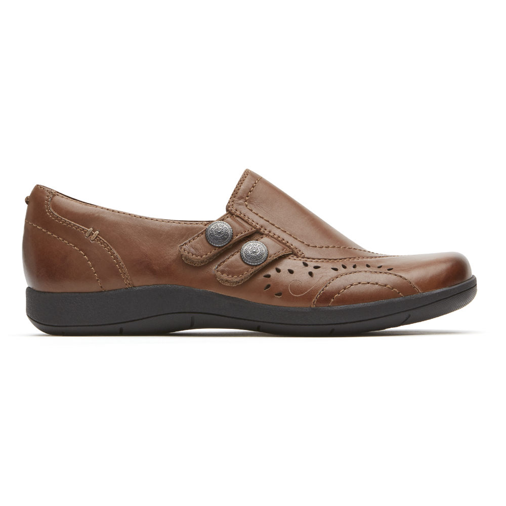 Rockport Womens Slip-On Brown - Daisey - UK 465-TLHPGE